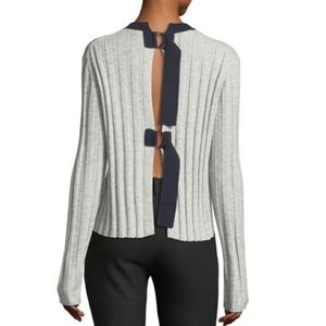 Derek Lam 10Crosby Open Back Cashmere/Wool Sweater